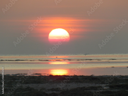 Sun set at Beach in Havlock Islands  Andman Nicobar islands India
