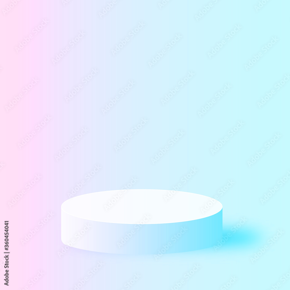 Podium Scene with colorful background, winner pedestal Podium Scene with colorful background, winner pedestal