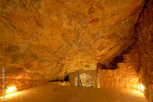 Basilica de Sa cova de Santa Agnès (s.XVI-XVII). Sant Antoni de Portmany.Ibiza.Illes Balears.España. photo