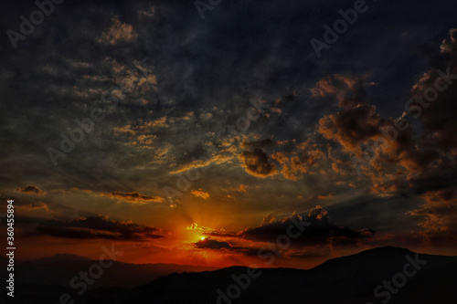 sunset in the mountains © Emin