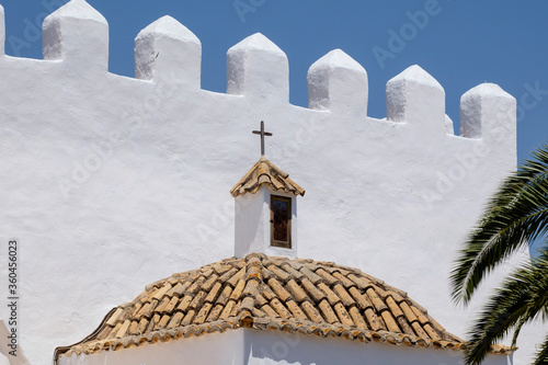 Iglesia de Sant Jordi, originaria del siglo XV, Sant Jordi de Ses Salines, Ibiza, balearic islands, Spain photo