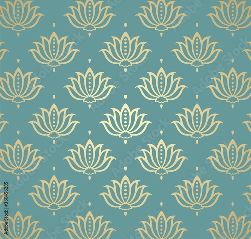water lilies, wedding card design, royal India	