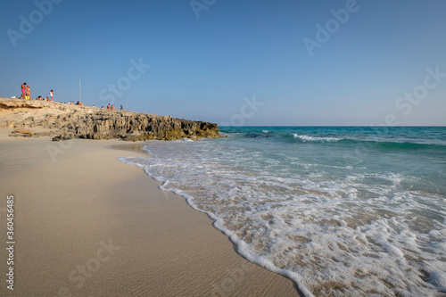 Playa de Migjorn  Formentera  balearic islands  Spain
