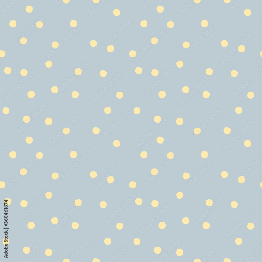 Modern pastel yellow and grey spot seamless pattern. Simple dot vector repeating design for baby textile, nursery bedding fabric or curtain print. Modern pastel yellow and grey spot seamless pattern. Simple dot vector repeating design for baby textile, nursery bedding fabric or curtain print.