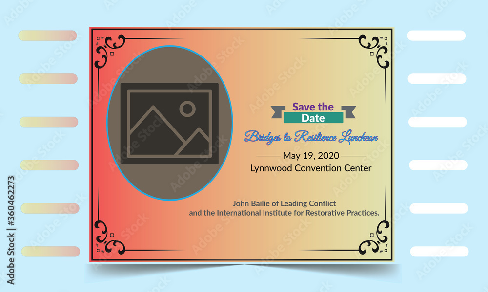 save the date invitation postcard template, event invitation card