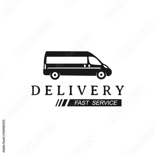 Delivery Van Logo Design Template