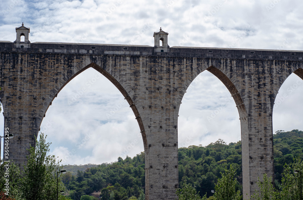 The Aqueduct Aguas Livres (Portuguese: Aqueduto das Aguas Livres 