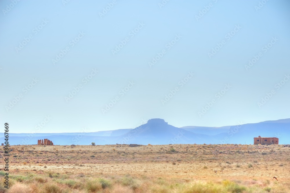 WINTER VIEWS OF THE KAROO DURING EXTENDED DROUGHT. South Africa 