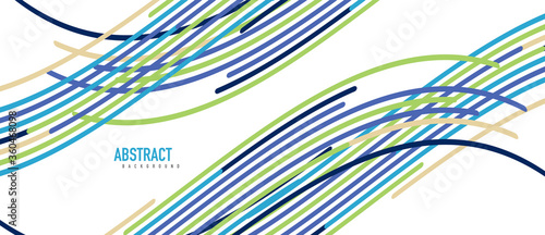 Аbstract moving colorful lines vector backgrounds for cover, placard, poster, banner or flyer
