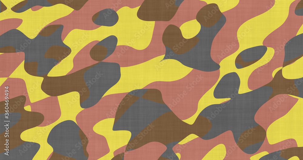 Fototapeta premium colored textile fabric cloth camouflage