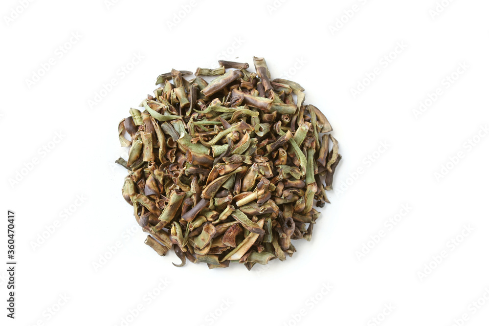 dried bean pods isolated on white background dried bean pods isolated on white background