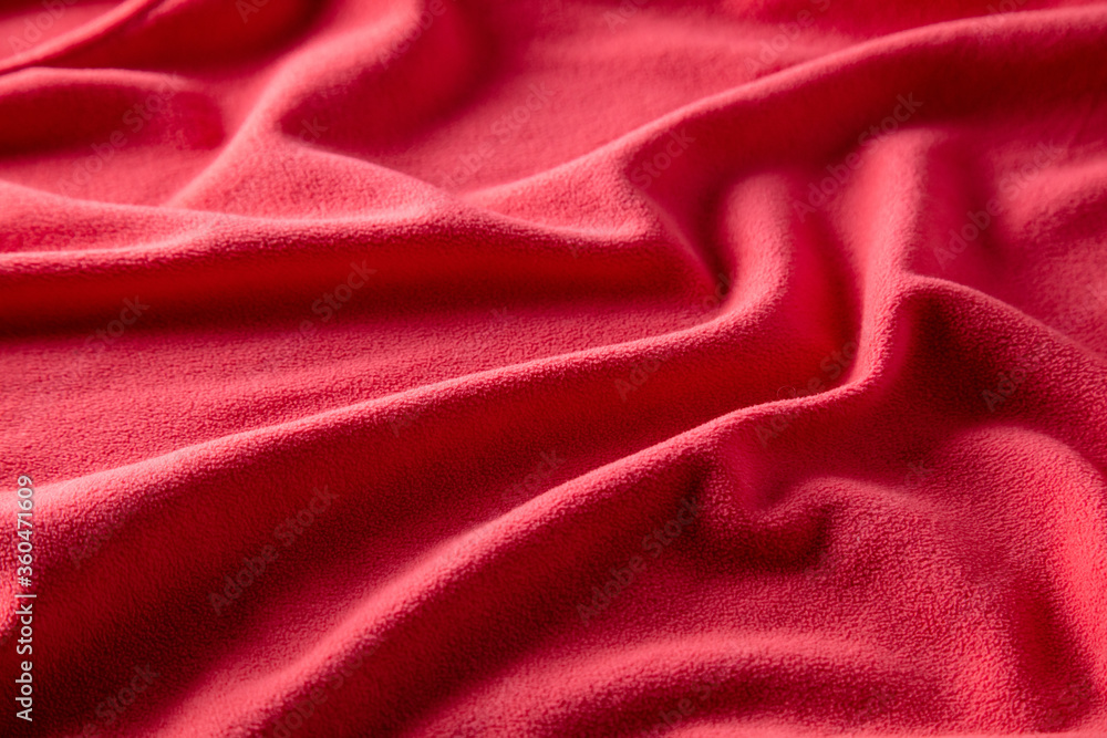 Red factory fabric as an abstract background. Red factory fabric as an abstract background.