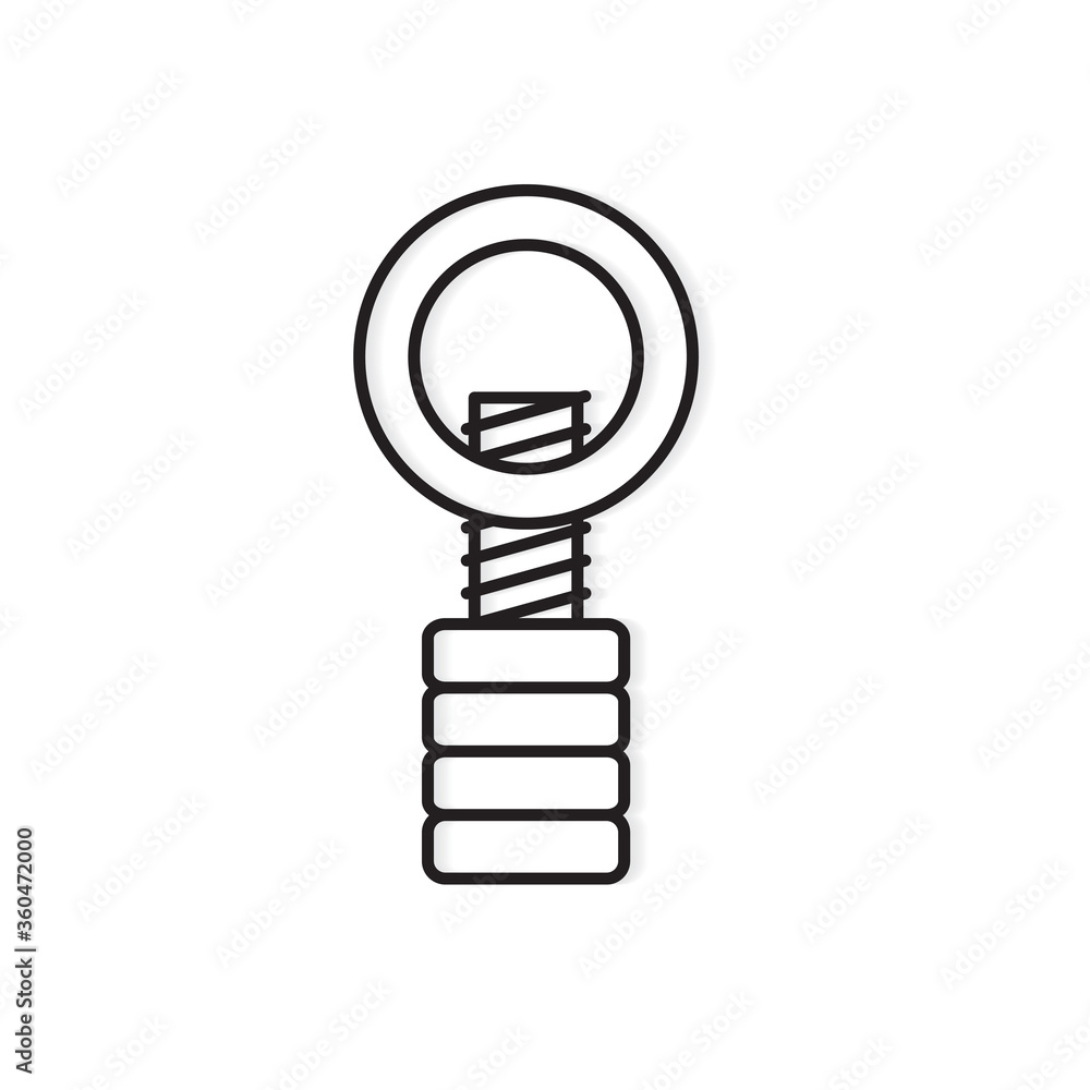 retro hand nutcracker tool icon- vector illustration retro hand nutcracker tool icon- vector illustration