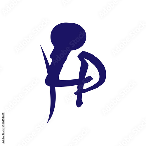 Lp letters logo colorful icon vector illustration design