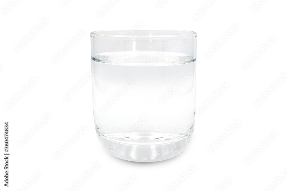 Glass of drinking water isolated on white background with clipping path. Glass of drinking water isolated on white background with clipping path.