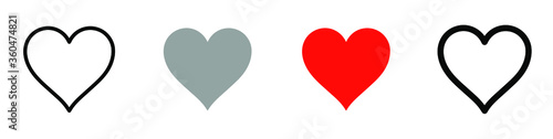 Free Download Heart vector collection. Love symbol icon set. EPS 10 - GFXLoad