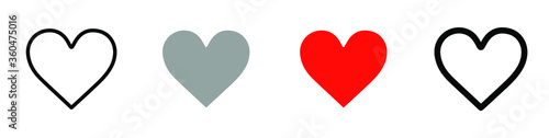 Free Download Heart vector collection. Love symbol icon set. EPS 10 - GFXLoad