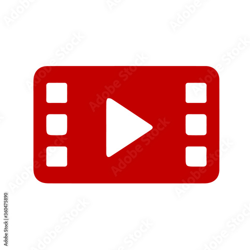 Film reel icon. Logo element illustration. film reel symbol design. colored collection. film reel concept. Can be used in web and mobile. EPS 10