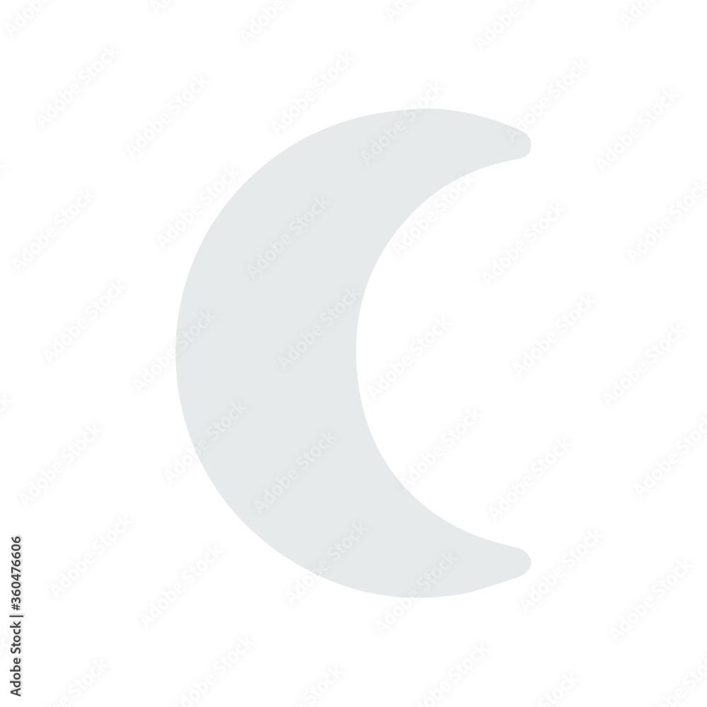 Moon icon. flat illustration of moon vector icon for web. EPS 10 Moon icon. flat illustration of moon vector icon for web. EPS 10