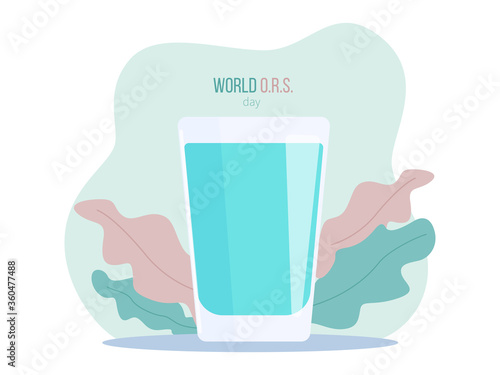 Vector illustration: ORS world day. 
