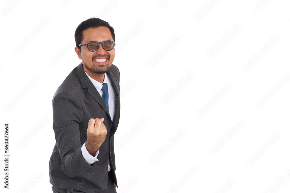 Asian young man, Successful businessman isolated on white. Asian young man, Successful businessman isolated on white.