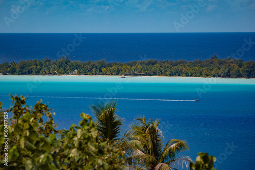 beautiful view upon tropical island