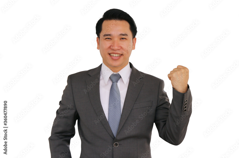 Asian young man, Successful businessman isolated on white. Asian young man, Successful businessman isolated on white.