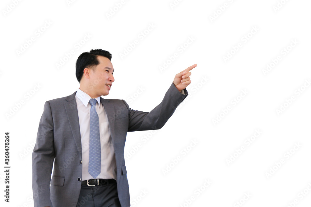 Asian young man, Successful businessman isolated on white. Asian young man, Successful businessman isolated on white.