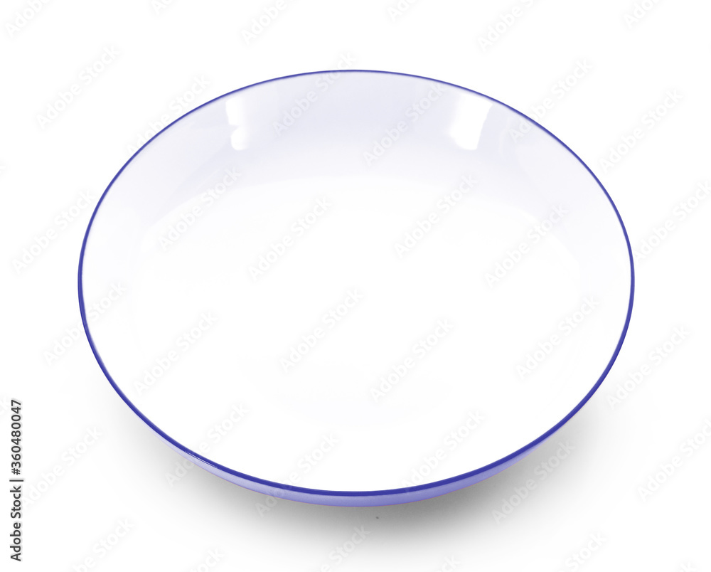 empty plate on white background empty plate on white background