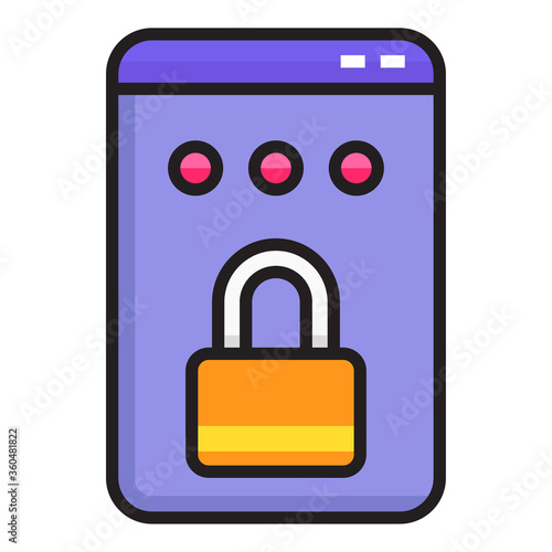 protecttion, privacy data icon photo