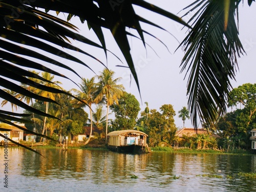 Alleppey Kerala houseboats Alappuzha Laccadive Sea southern Indian state of Kerala known for wooden house boats cruises lagoons photo