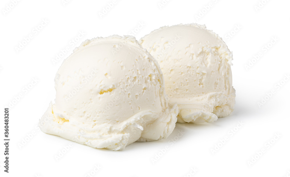 Scoop of vanilla ice cream