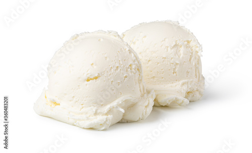 Scoop of vanilla ice cream