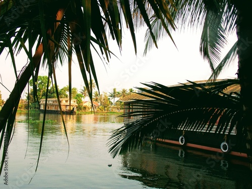 Alleppey Kerala houseboats Alappuzha Laccadive Sea southern Indian state of Kerala known for wooden house boats cruises lagoons photo