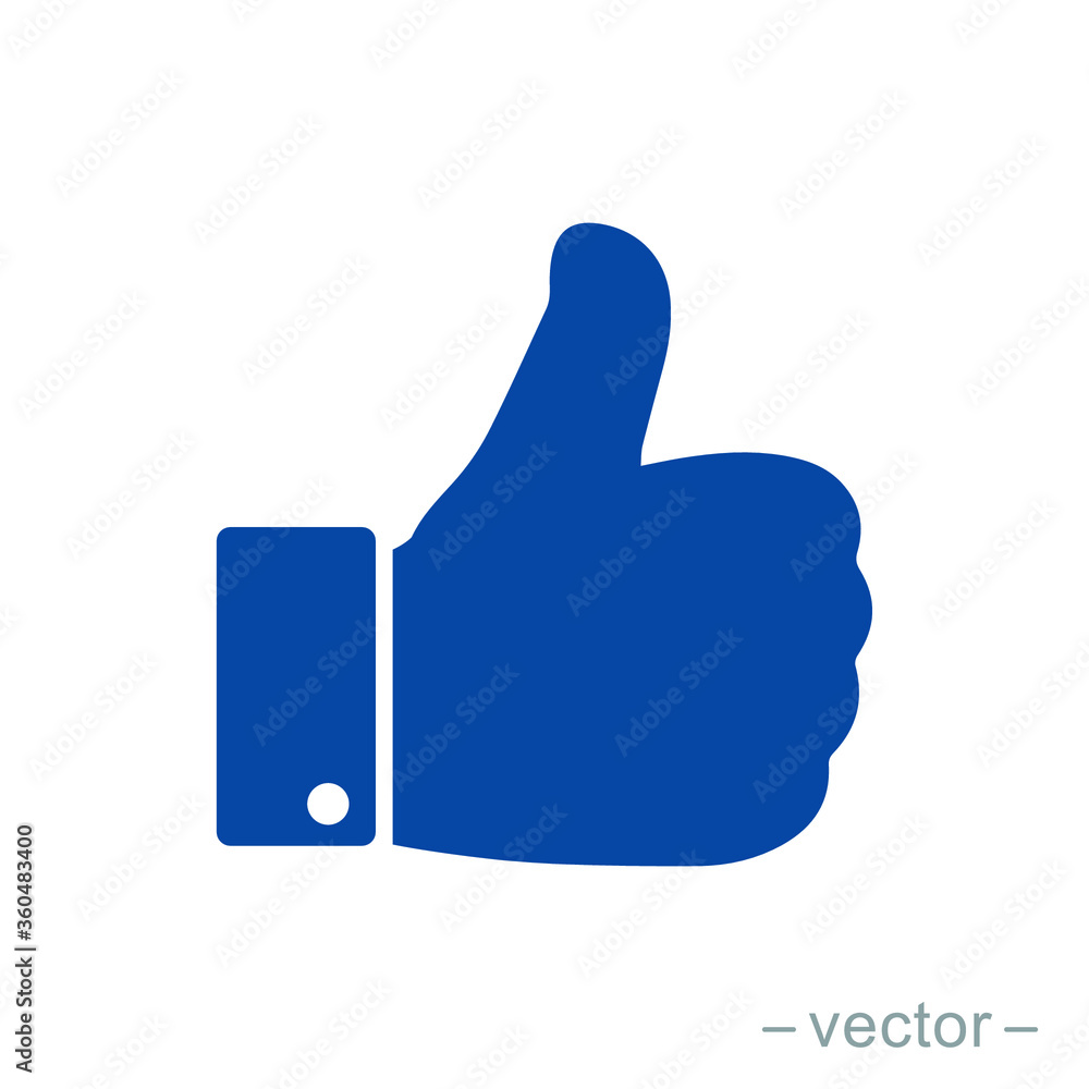 like icon. Thumbs up icon. Vector illustration. EPS 10 like icon. Thumbs up icon. Vector illustration. EPS 10