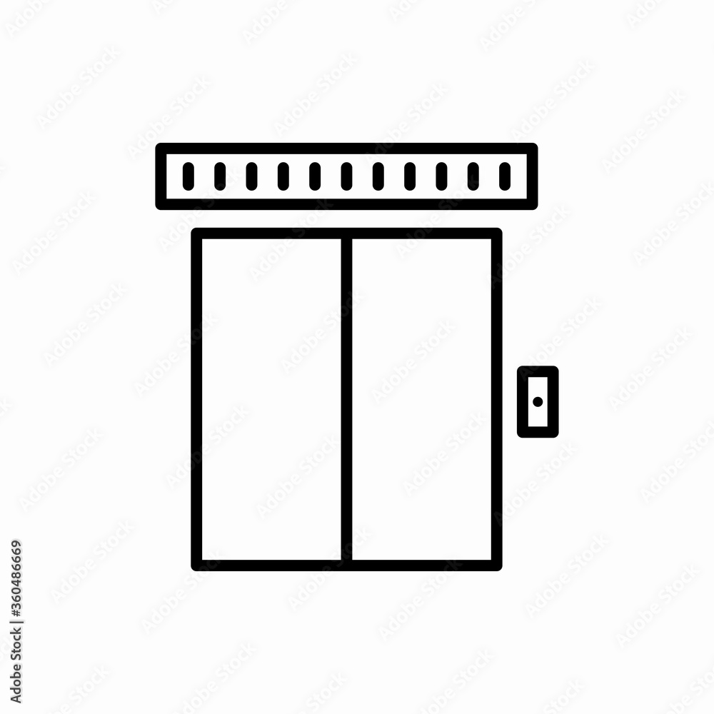 Outline elevator icon.Elevator vector illustration. Symbol for web and mobile Outline elevator icon.Elevator vector illustration. Symbol for web and mobile