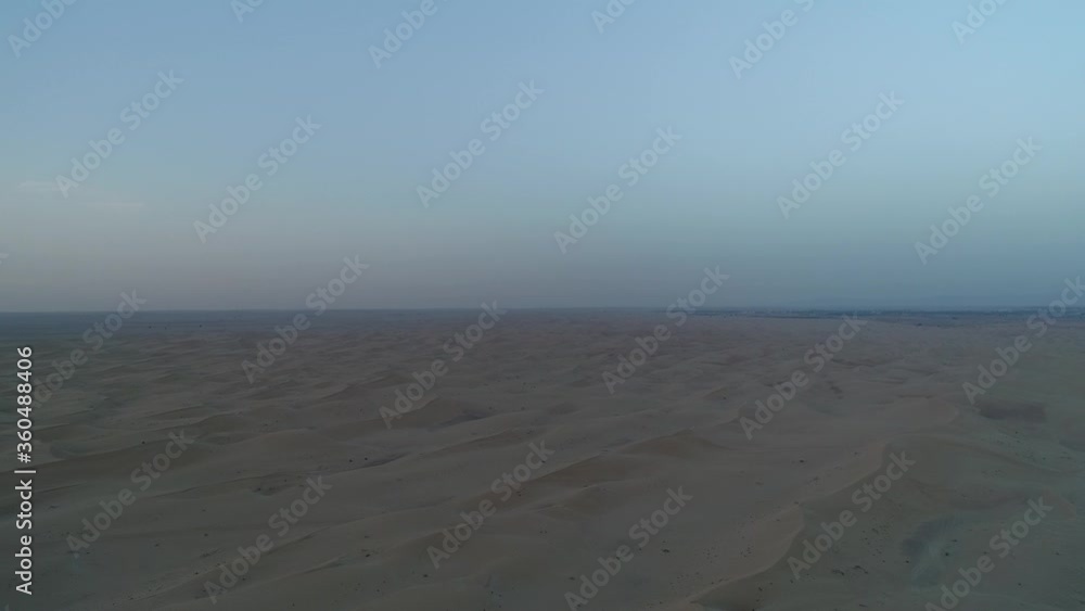 Beautiful Drone / Aerial view of Arabian sun set desert Beautiful Drone / Aerial view of Arabian sun set desert