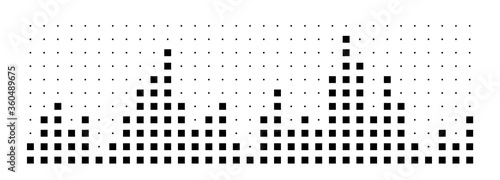 Bar chart steps diagram. Data graph chart steps, vector illustration