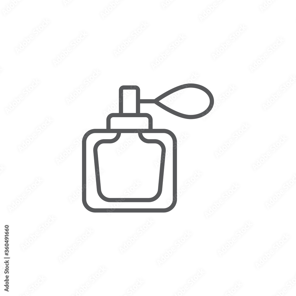 Perfume vector icon symbol isolated on white background Perfume vector icon symbol isolated on white background