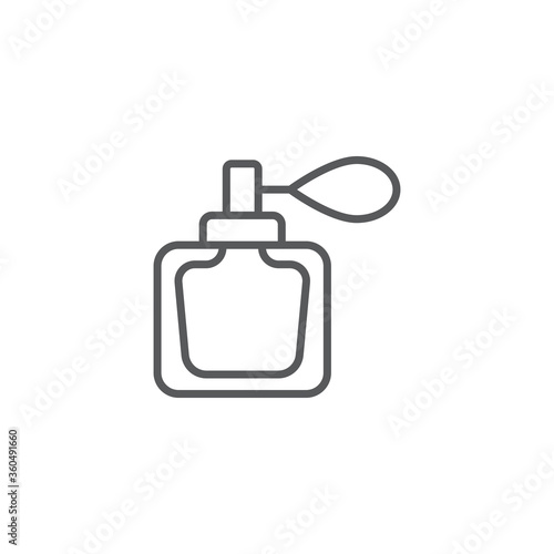Perfume vector icon symbol isolated on white background