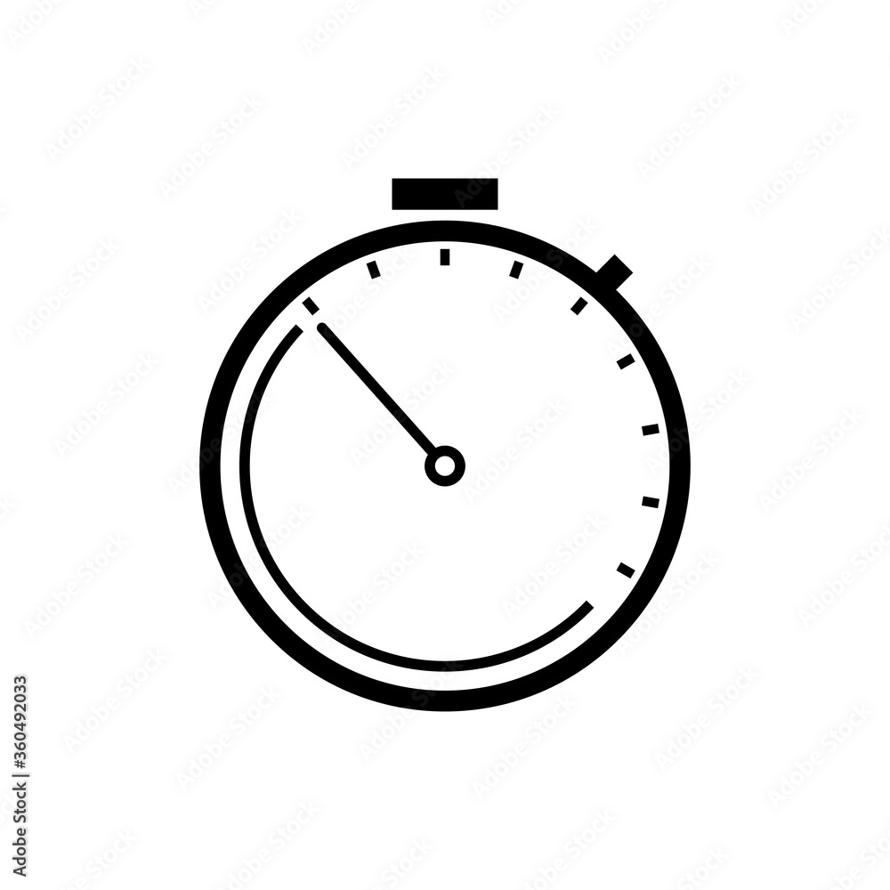 Stopwatch line icon. Design template vector Stopwatch line icon. Design template vector