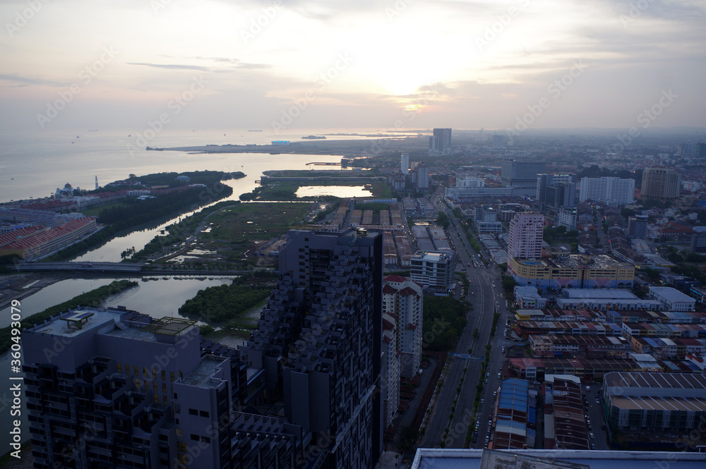 Fototapeta premium vue sur Malacca, Malaisie