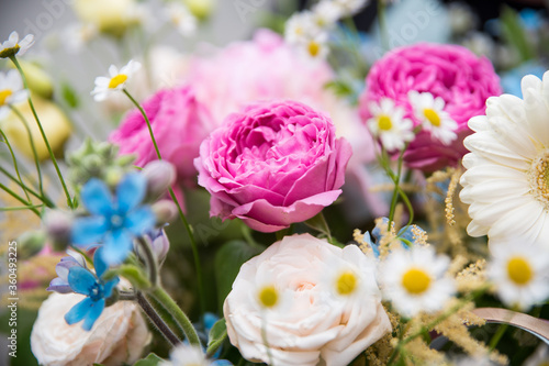 Wallpaper Mural Floral arrangement of fresh flowers, bouquet, floral mix Torontodigital.ca