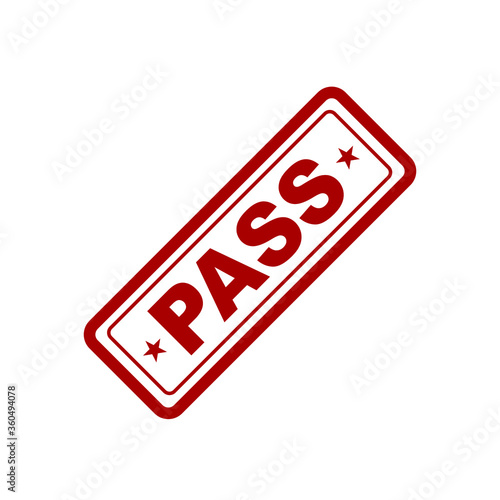 Pass icon. flat illustration of pass vector icon for web. EPS 10