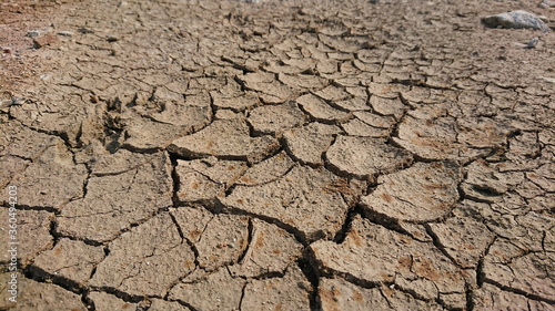 Dry clay mud texture drought global warming 