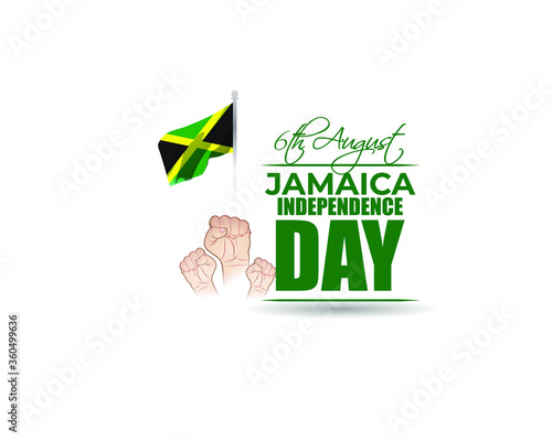 Vector illustration for happy Jamaica Independence Day