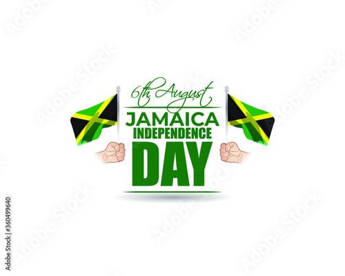 Vector illustration for happy Jamaica Independence Day