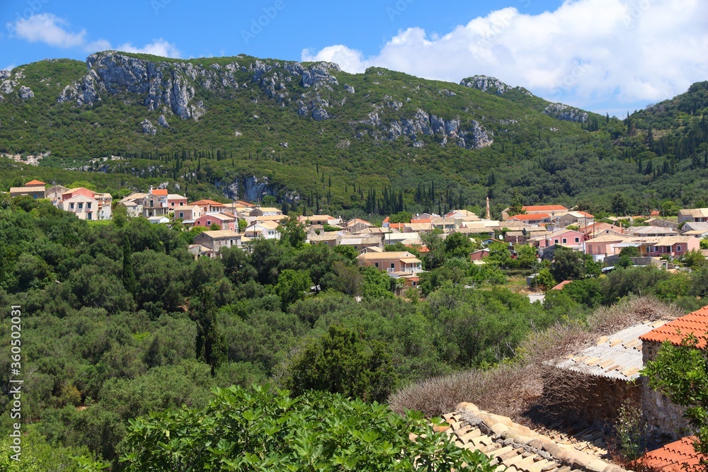 Makrades village, Corfu island