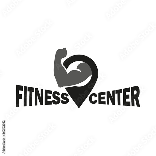 fitnes logo illustration icon design