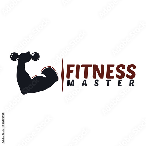 fitnes logo illustration icon design